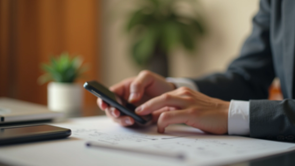 Hand auf dem Smartphone, die Versuchung, ständig zu checken